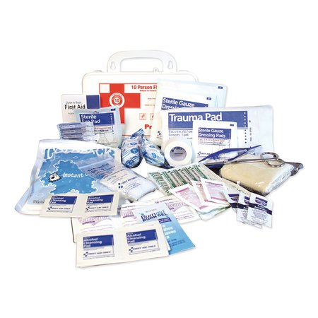 IMPACT PRODUCTS 10-Person First Aid Kit, 62 Pieces, 8.5 x 5.5 x 3.25, Plastic Case 7317